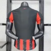 2026 AC Milan Style Home Soccer Jersey - Red & Black Rossoneri Football Shirt - Unbranded High-Performance Teamwear