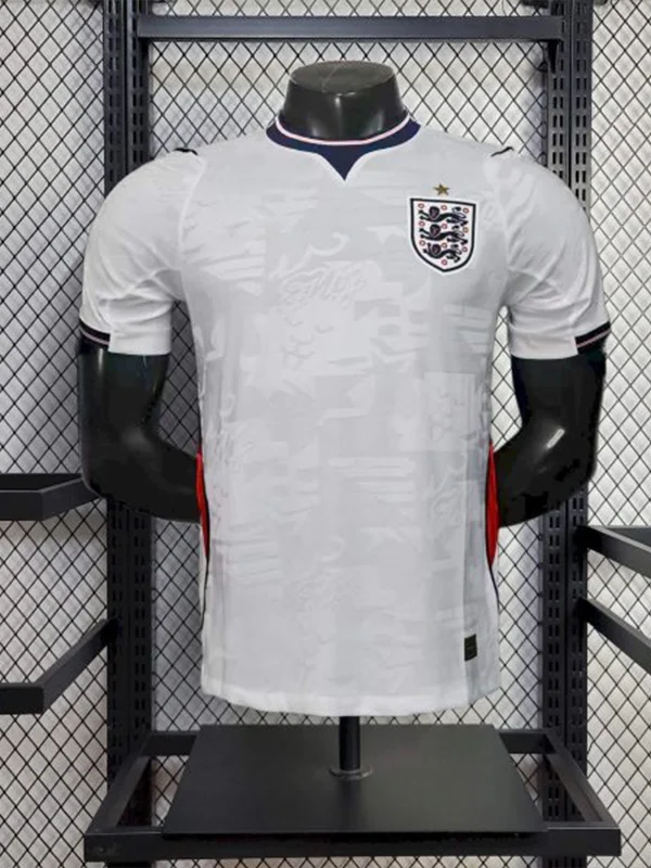 England Style Soccer Jersey Elite White Three Lions Edition