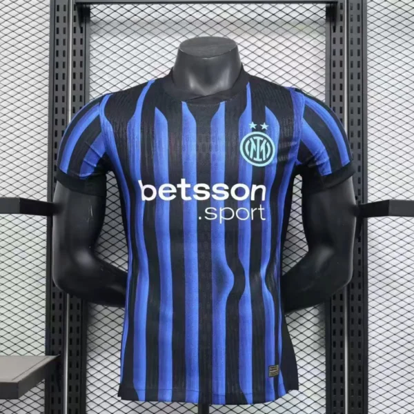 Inter Milan Style Soccer Jersey Elite Nerazzurri Blue & Black