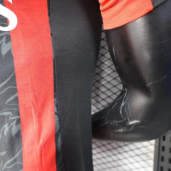 2026 AC Milan Style Home Soccer Jersey - Red & Black Rossoneri Football Shirt - Unbranded High-Performance Teamwear