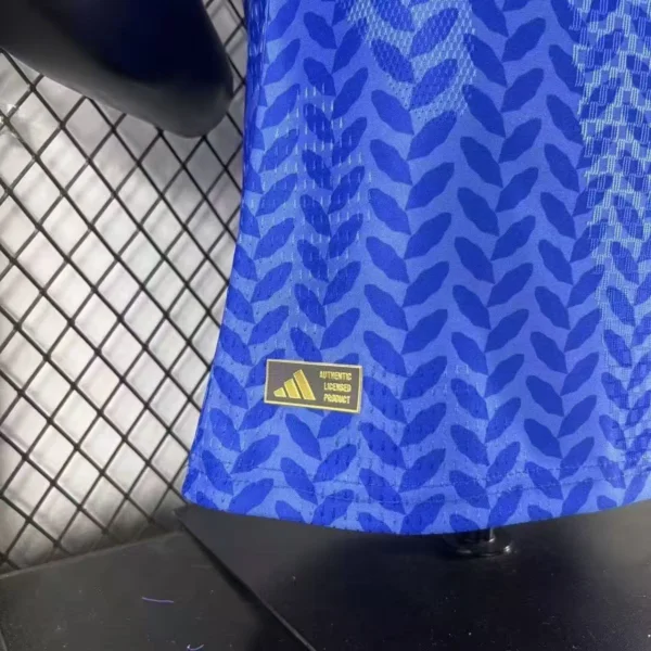 2026 Italy Style National Team Soccer Jersey - Azure Blue Leaf Edition - Unbranded High-Performance Teamwear